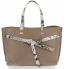 Kožené kabelka shopper bag Vittoria Gotti zemitá V5635